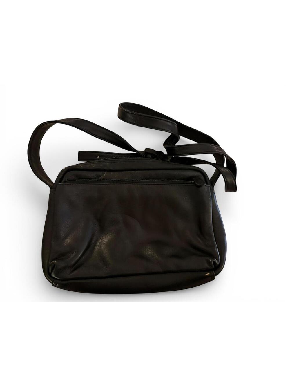Black Crossbody Bag with Adjustable Strap